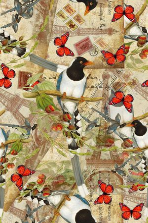 时尚花卉印花华亿平台图片