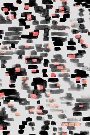 抽象几何印花华亿平台图片