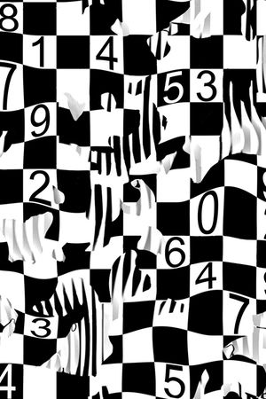 几何方格印花华亿平台图片