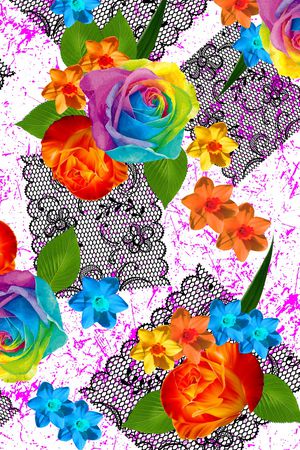 玫瑰印花华亿平台图片