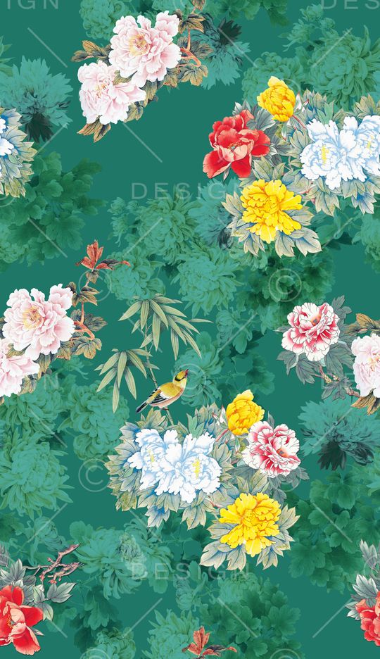 手绘印花华亿平台图片