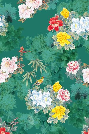 手绘印花华亿平台图片