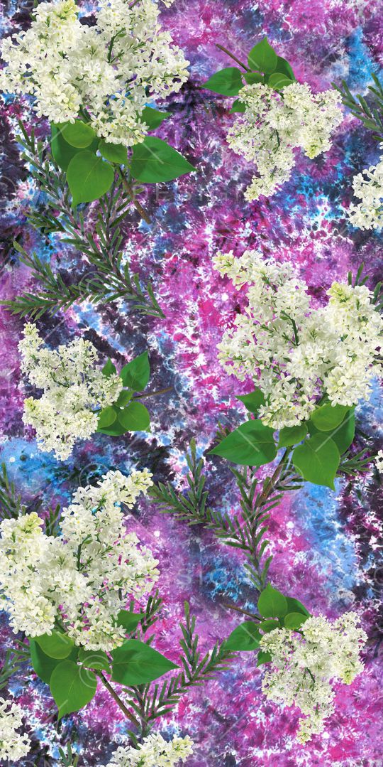 玉兰花印花华亿平台图片