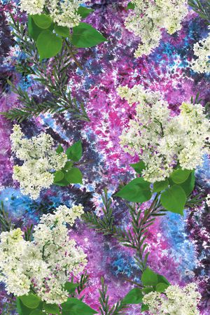 玉兰花印花华亿平台图片