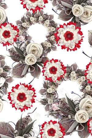 玉兰花印花华亿平台图片