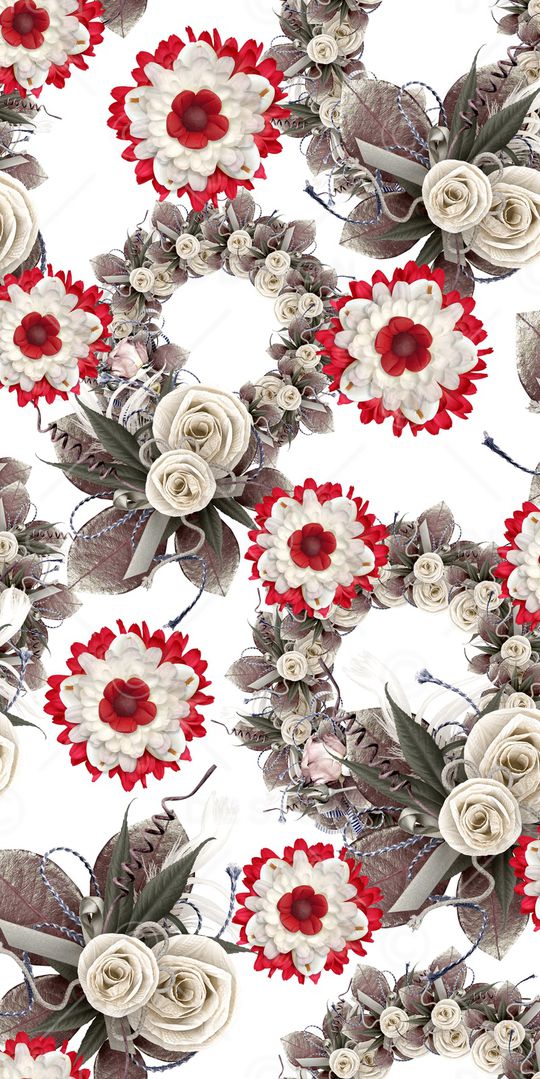 玉兰花印花华亿平台图片