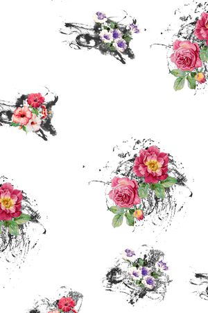 手绘印花华亿平台图片