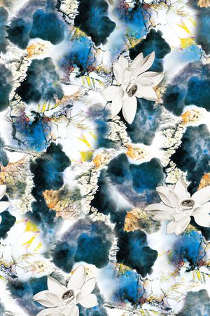 手绘印花华亿平台图片