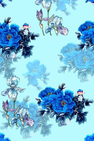 手绘印花华亿平台图片