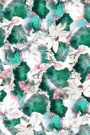 手绘印花华亿平台图片