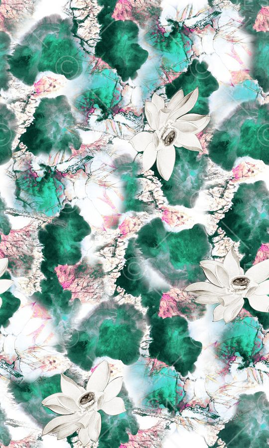 手绘印花华亿平台图片