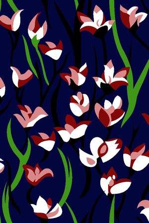 兰花印花华亿平台图片