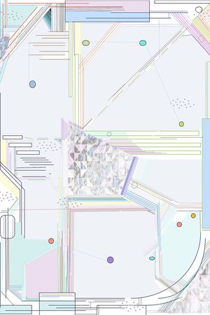 不规则几何印花华亿平台图片