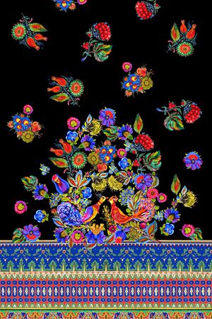 民族风印花华亿平台图片