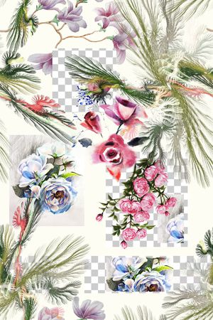 手绘印花华亿平台图片