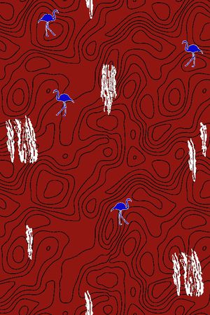 不规则几何印花华亿平台图片