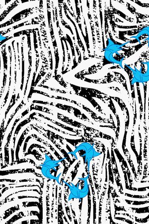 不规则几何印花华亿平台图片