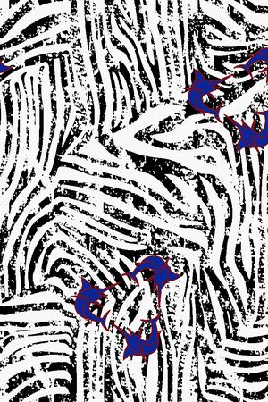 不规则几何印花华亿平台图片