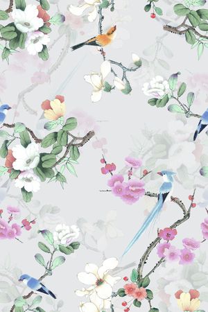 中国风印花华亿平台图片