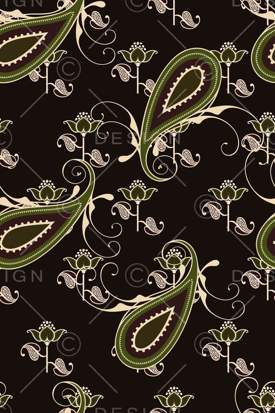 卷草纹印花华亿平台图片