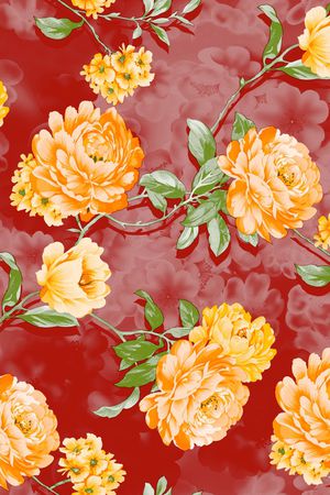 花卉印花华亿平台图片