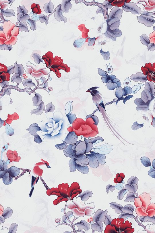 中国风印花华亿平台图片