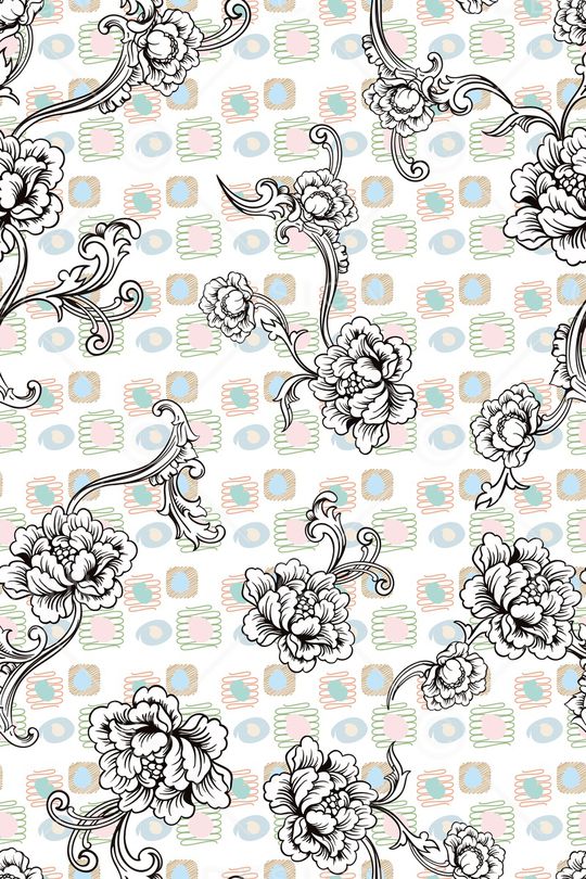 欧式印花华亿平台图片