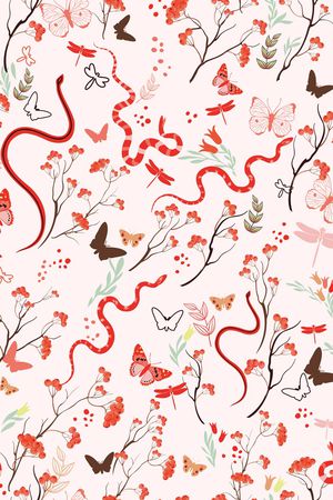 蛇印花华亿平台图片