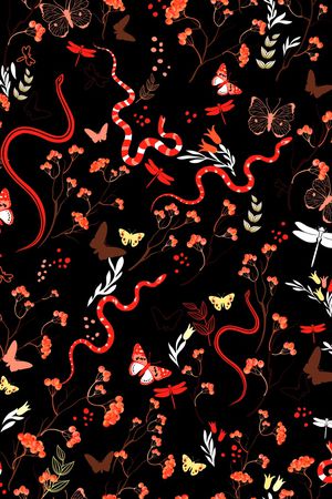 蛇印花华亿平台图片