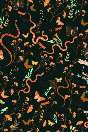 蛇印花华亿平台图片