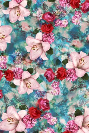 玫瑰印花华亿平台图片