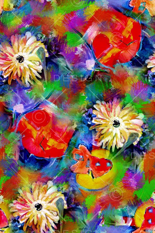 抽象印花华亿平台图片