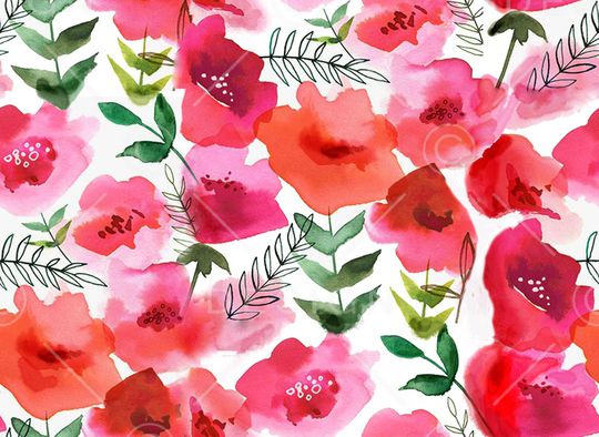 玉兰花印花华亿平台图片