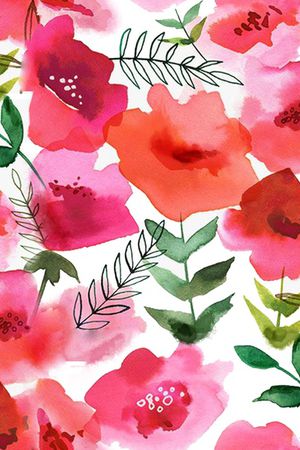 玉兰花印花华亿平台图片