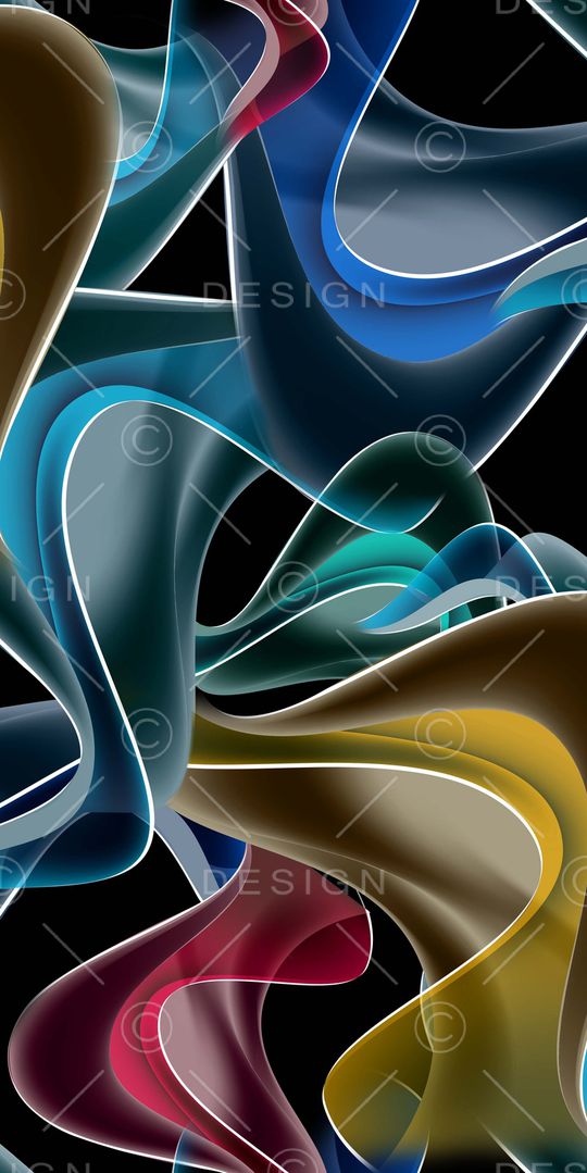 不规则几何印花华亿平台图片