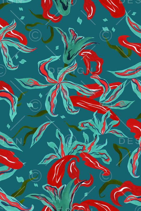 艺术手绘印花华亿平台图片