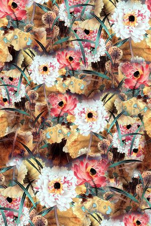 水彩印花华亿平台图片