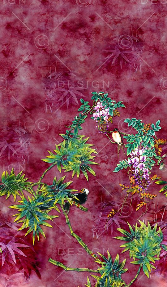 中国风印花华亿平台图片