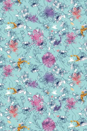 手绘印花华亿平台图片