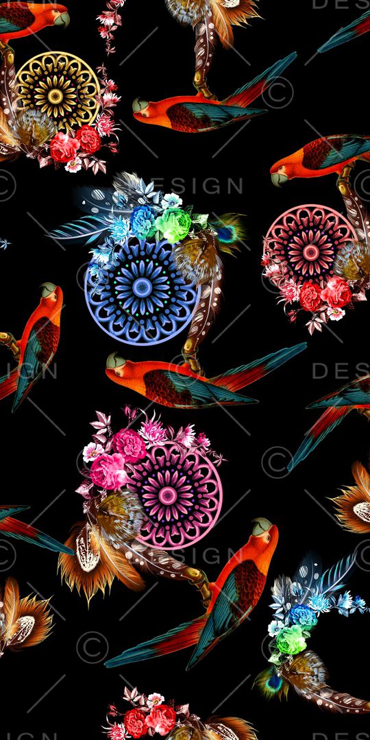 鸟印花华亿平台图片