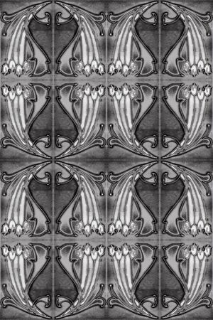 抽象花卉组合印花华亿平台图片