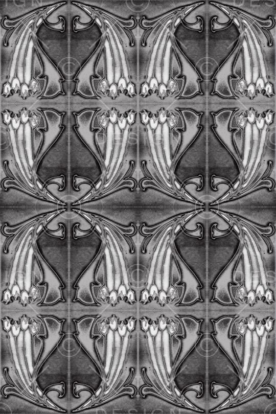 抽象花卉组合印花华亿平台图片