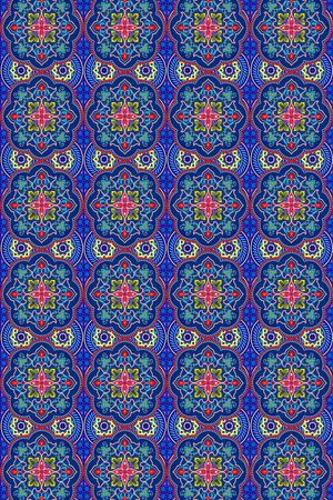 抽象手绘水彩画几何纹理民族风数码印花印花华亿平台图片