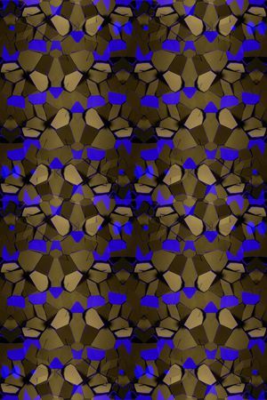 不规则几何印花华亿平台图片