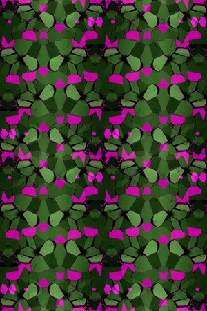 不规则几何印花华亿平台图片