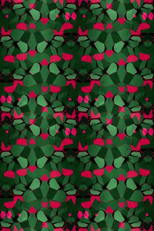 不规则几何印花华亿平台图片