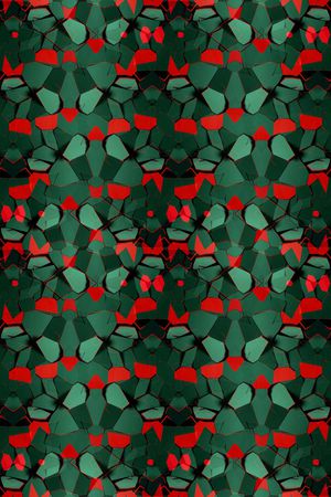 不规则几何印花华亿平台图片