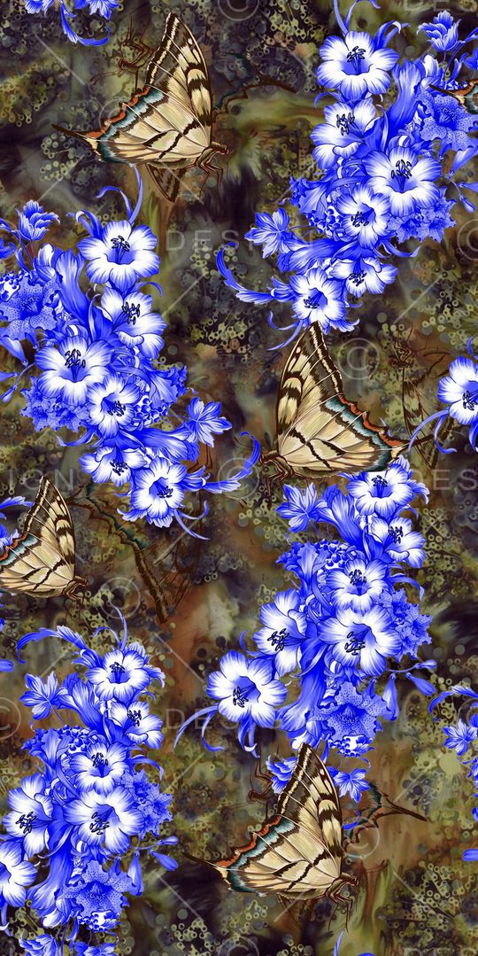 玉兰花印花华亿平台图片