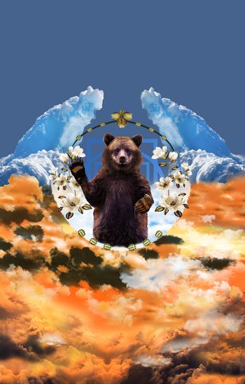 熊印花华亿平台图片