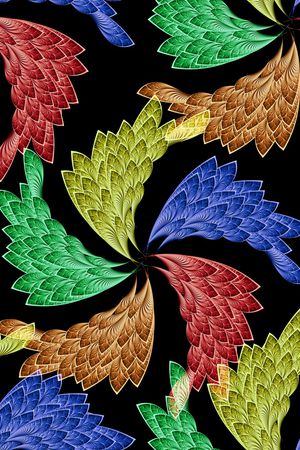 羽毛印花华亿平台图片